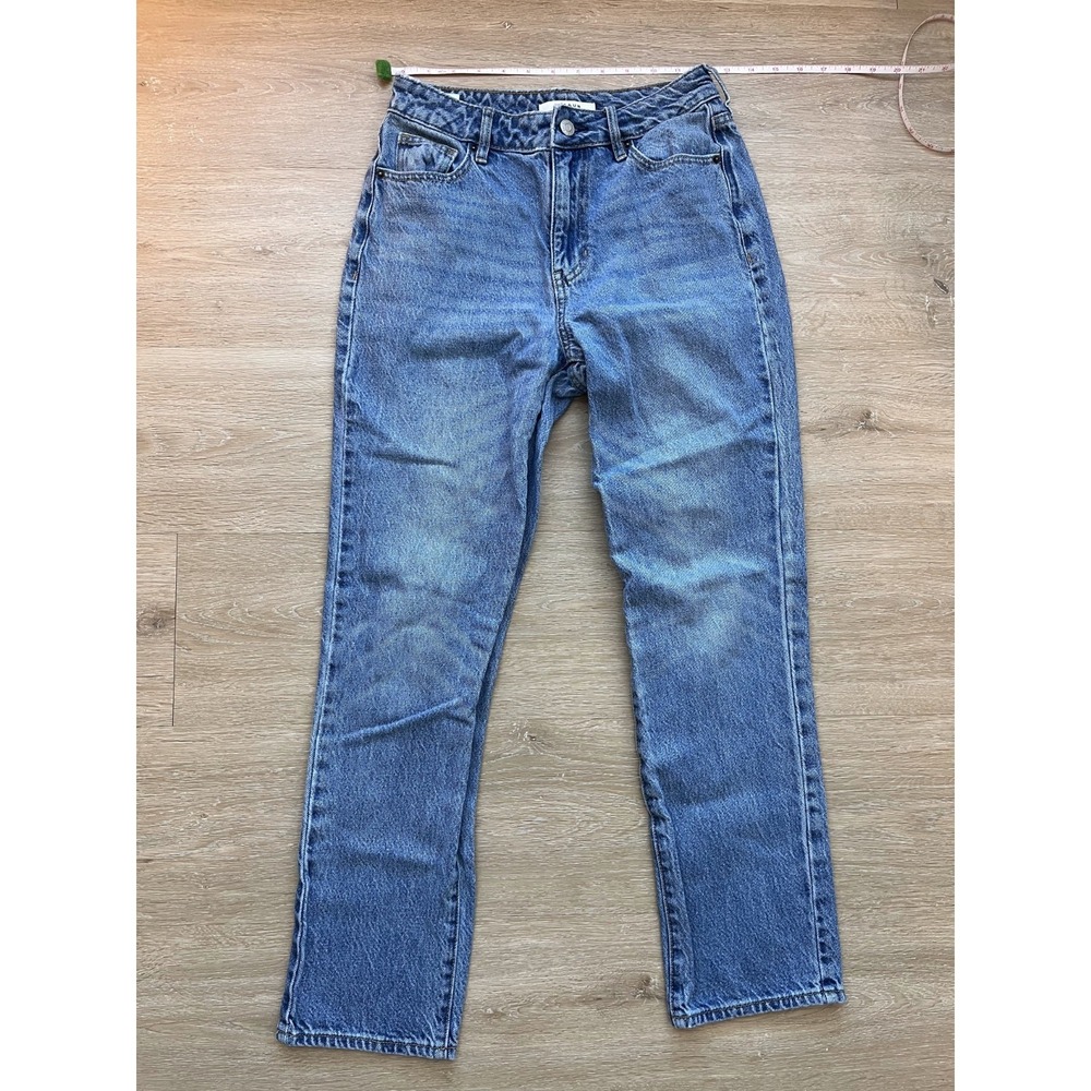 Pacsun Mom Jeans Womens 24x26 Blue Denim 5 Pockets Straight Leg Everyday Wear‎
